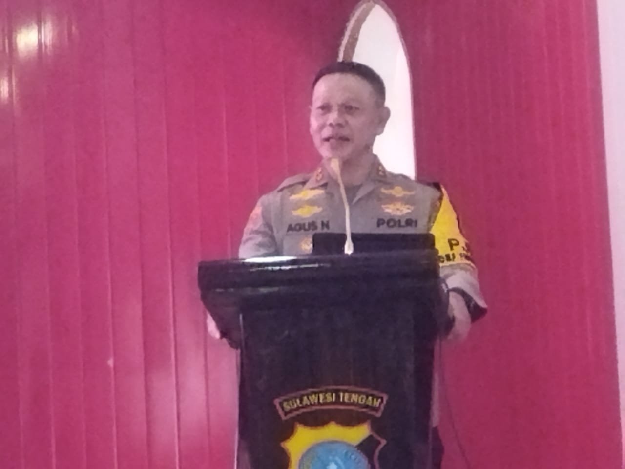 Kapolda Sulteng ( Sulawesi Tengah) Irjen Pol Dr. Agus Nugroho, S.I.K., S.H., M.H.,